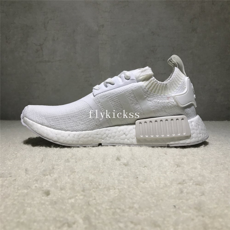 Real Boost Adidas NMD R1 PK Japan Triple White